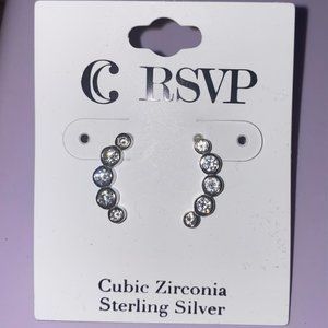 Sterling Silver drop earrings - Charming Charlie
